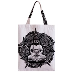 Ornate Buddha Zipper Classic Tote Bag by Valentinaart