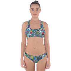 Comics Cross Back Hipster Bikini Set by BangZart