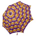 purple and yellow Abstract pattern Hook Handle Umbrellas (Large) View2