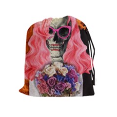 Bride From Hell Drawstring Pouches (extra Large) by Valentinaart