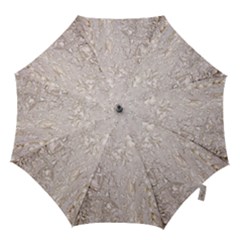 Off White Lace Pattern Hook Handle Umbrellas (medium) by paulaoliveiradesign