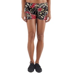 Art Batik Pattern Yoga Shorts by BangZart