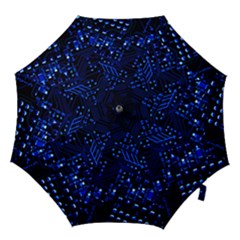 Blue Circuit Technology Image Hook Handle Umbrellas (medium) by BangZart