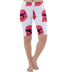 Stormtroper Pattern  Cropped Leggings  by paulaoliveiradesign