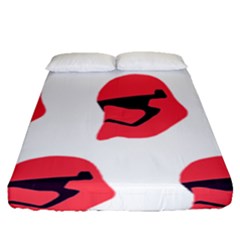 Stormtroper Pattern  Fitted Sheet (queen Size) by paulaoliveiradesign