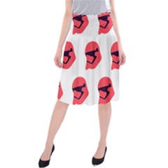 Stormtroper Pattern  Midi Beach Skirt by paulaoliveiradesign