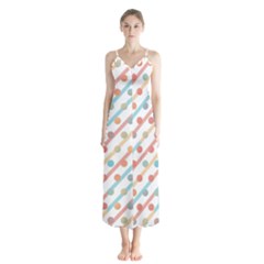 Simple Saturated Pattern Button Up Chiffon Maxi Dress by linceazul