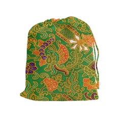 Art Batik The Traditional Fabric Drawstring Pouches (extra Large) by BangZart