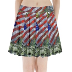 Usa United States Of America Images Independence Day Pleated Mini Skirt by BangZart