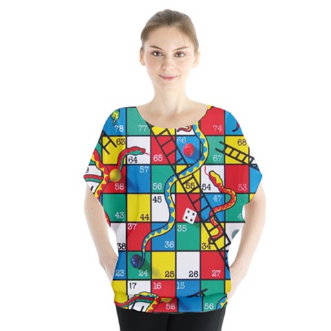 Snakes And Ladders Blouse by BangZart