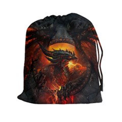 Dragon Legend Art Fire Digital Fantasy Drawstring Pouches (xxl) by BangZart