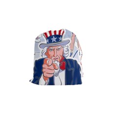 Independence Day United States Of America Drawstring Pouches (small)  by BangZart