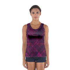 Pinkpunkplaid Sport Tank Top  by designsbyamerianna