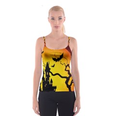 Halloween Night Terrors Spaghetti Strap Top by BangZart