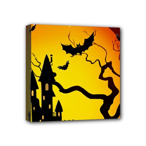 Halloween Night Terrors Mini Canvas 4  X 4  by BangZart
