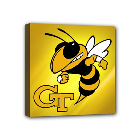 Georgia Institute Of Technology Ga Tech Mini Canvas 4  X 4  by BangZart