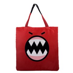 Funny Angry Grocery Tote Bag by BangZart