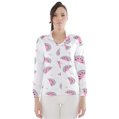 Watermelon Wallpapers  Creative Illustration And Patterns Wind Breaker (women) by BangZart