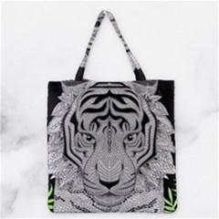 Tiger Head Grocery Tote Bag by BangZart