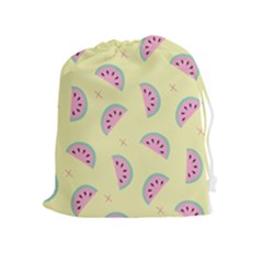 Watermelon Wallpapers  Creative Illustration And Patterns Drawstring Pouches (extra Large) by BangZart