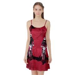 Motorsport  Satin Night Slip by Valentinaart
