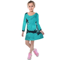 Motorsport  Kids  Long Sleeve Velvet Dress by Valentinaart