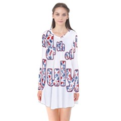 4th Of July Independence Day Flare Dress by Valentinaart