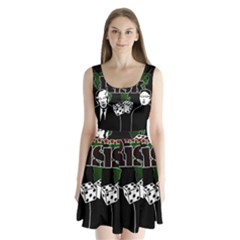 Nuclear Explosion Trump And Kim Jong Split Back Mini Dress  by Valentinaart