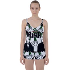 Nuclear Explosion Trump And Kim Jong Tie Front Two Piece Tankini by Valentinaart
