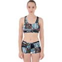 Distressed Pattern Work It Out Sports Bra Set View1