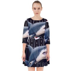 The Shark Movie Smock Dress by Valentinaart