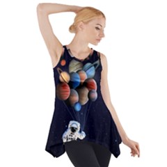 Planets  Side Drop Tank Tunic by Valentinaart