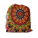 Fractal Mandala Abstract Pattern Drawstring Pouches (XXL) View2