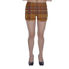 Plaid Pattern Skinny Shorts by linceazul