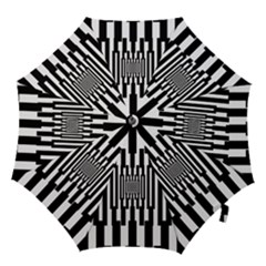 Black Stripes Endless Window Hook Handle Umbrellas (large) by designworld65