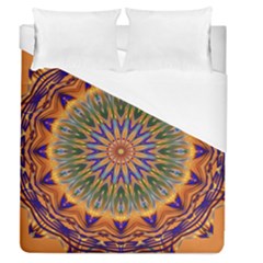 Powerful Mandala Duvet Cover (queen Size) by designworld65