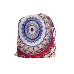 Romantic Dreams Mandala Drawstring Pouches (large)  by designworld65