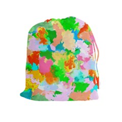 Colorful Summer Splash Drawstring Pouches (extra Large) by designworld65