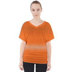 Ombre V-neck Dolman Drape Top by ValentinaDesign