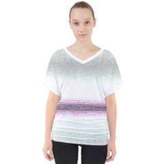 Ombre V-neck Dolman Drape Top by ValentinaDesign