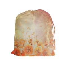 Flower Power, Cherry Blossom Drawstring Pouches (extra Large) by FantasyWorld7