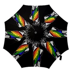 Pride Statue Of Liberty  Hook Handle Umbrellas (medium) by Valentinaart