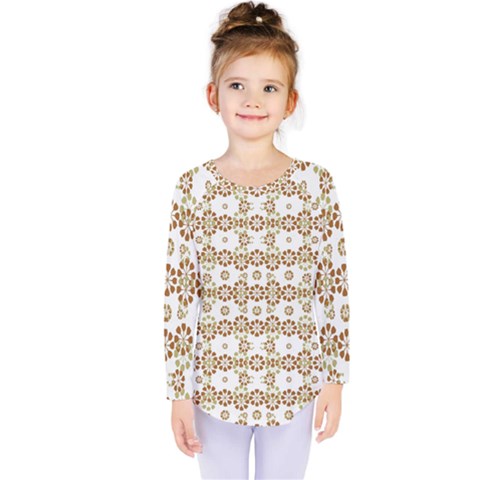 Multicolor Graphic Pattern Kids  Long Sleeve Tee by dflcprints