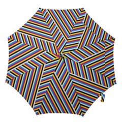 Lines Chevron Yellow Pink Blue Black White Cute Hook Handle Umbrellas (small) by Mariart