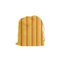 Red Orange Lines Back Yellow Drawstring Pouches (Small)  View1
