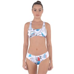 Science Mathematics Formula Criss Cross Bikini Set by Mariart