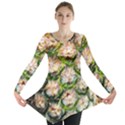 Pineapple Texture Macro Pattern Long Sleeve Tunic  View1