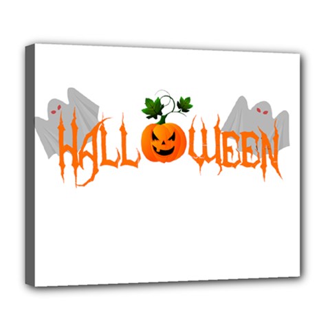 Halloween Deluxe Canvas 24  X 20   by Valentinaart
