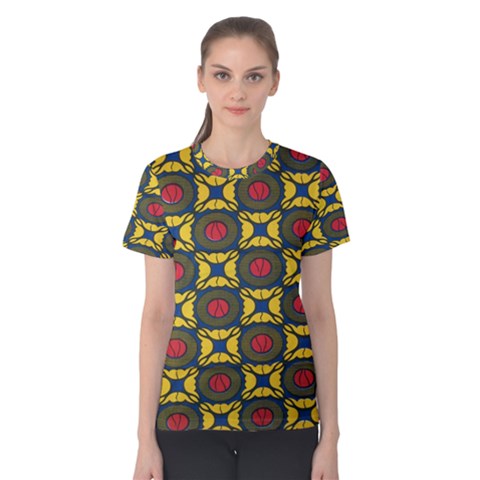 African Textiles Patterns Women s Cotton Tee by Mariart