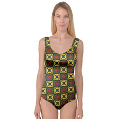 African Textiles Patterns Princess Tank Leotard  by Mariart